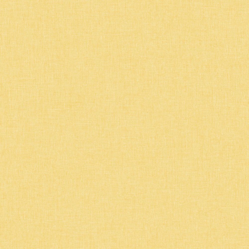 Papier peint vinyle sur intissé uni orange effet lin