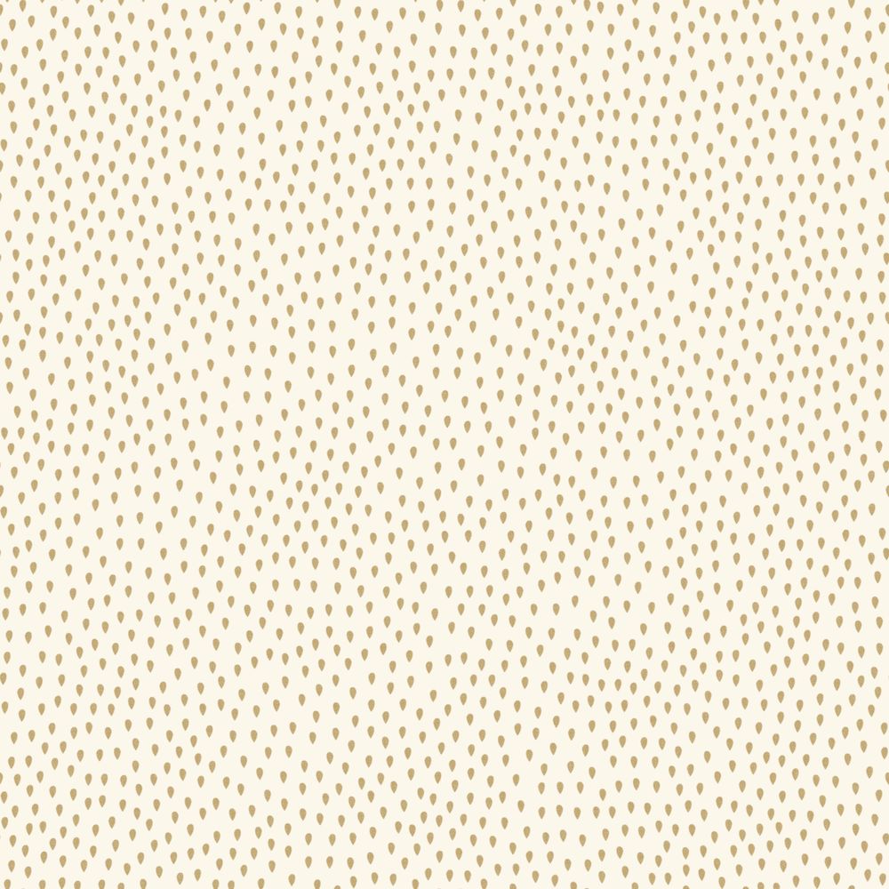 Papier peint vinyle sur intissé Ondée blanc or aux reflets dorés