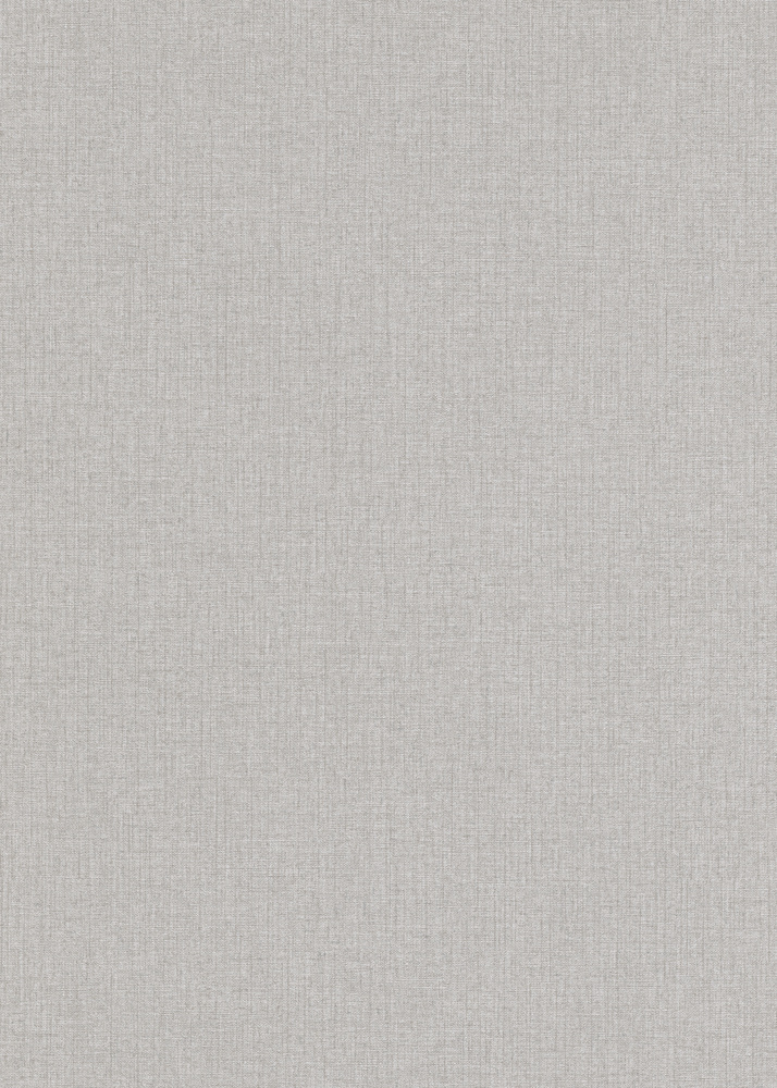 Papier peint vinyle grainé sur intissé uni textile gris, avec une texture subtile effet tissu.