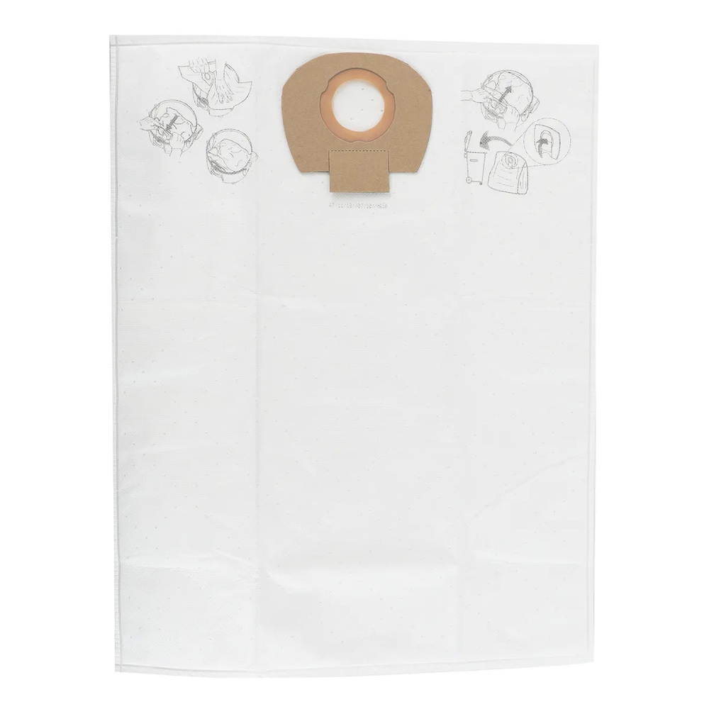 Lot de 5 sacs à poussière non tissés blancs pour aspirateurs 1025L et 1125L, robustes et filtrants