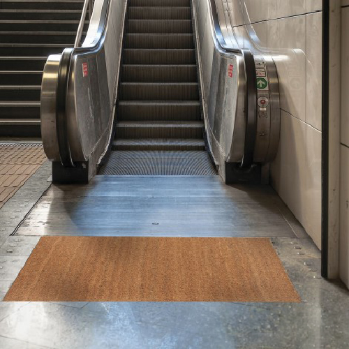 Tapis Brosse Coco Dencity Écru PMR 23mm