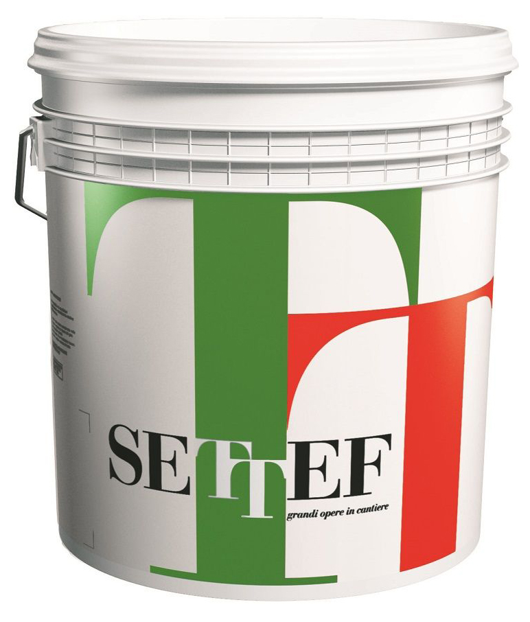 Peinture de façade Silisettef L blanche 14L, finition semi-épais D3, résistante aux intempéries