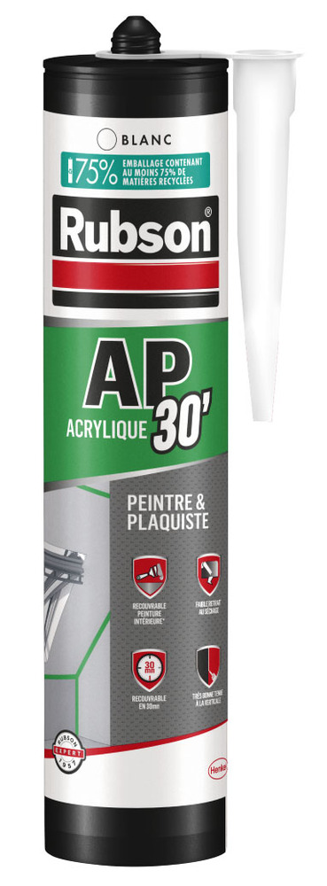 Mastic Acrylique AP30 Spécial Peintre blanc en cartouche de 300 ml