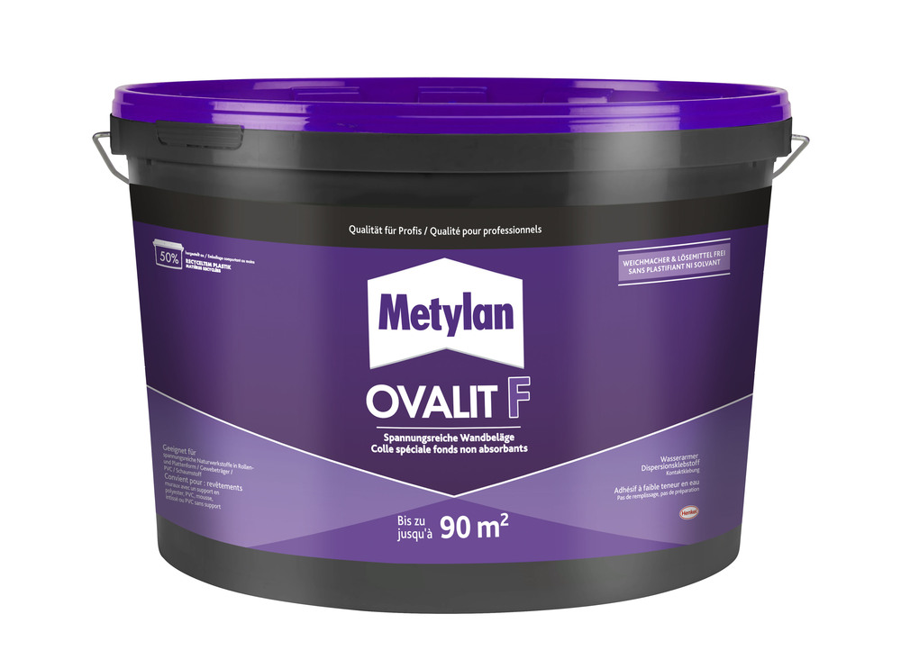 Colle renforcée Ovalit F de 18 kg en seau pour revêtements muraux