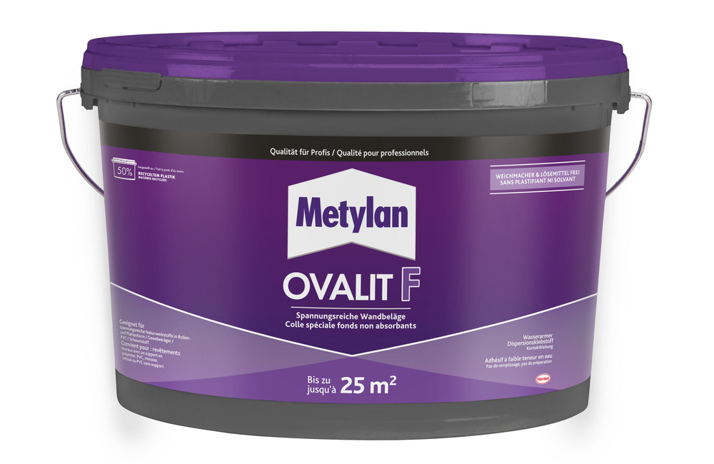 Seau de colle renforcée Ovalit F 5 kg pour revêtements muraux