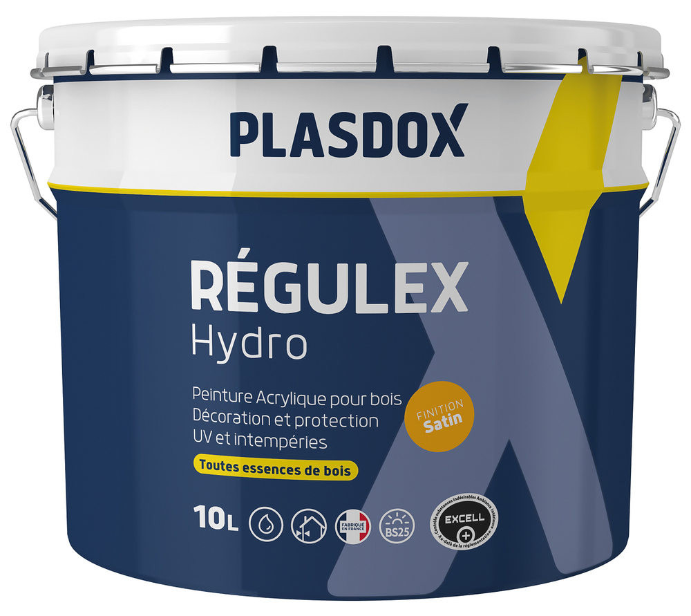 Peinture pour boiseries Régulex Hydro Satin à base d'eau, finition satinée