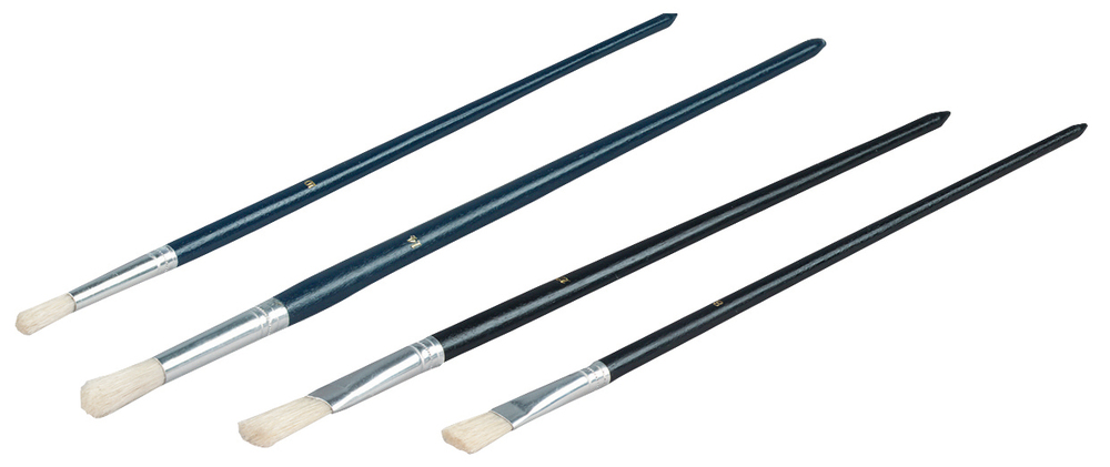 Lot de 4 brosses à tableau de différentes tailles pour peinture artistique