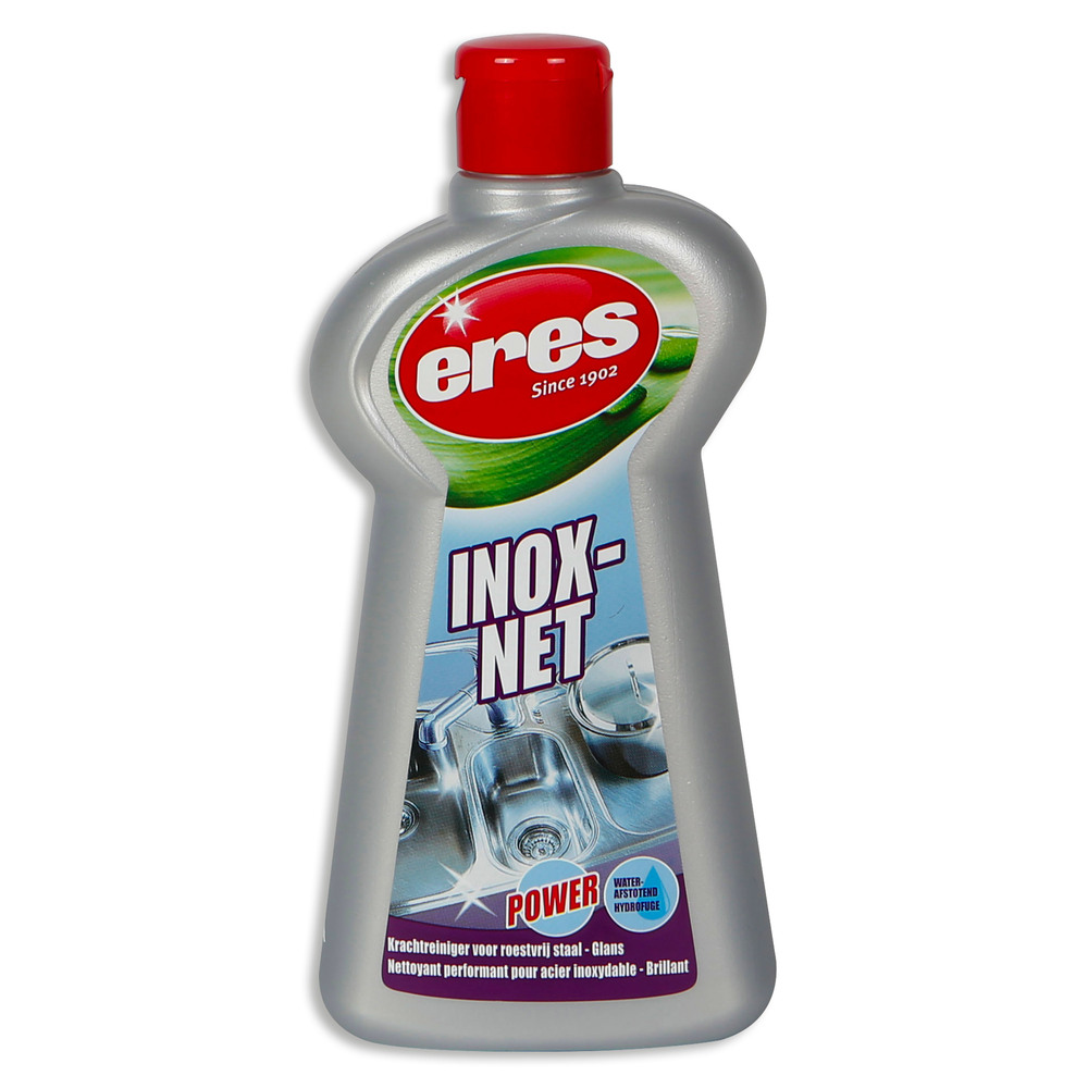 Flacon de nettoyant inox Inox Net 225 ml pour l'entretien des métaux
