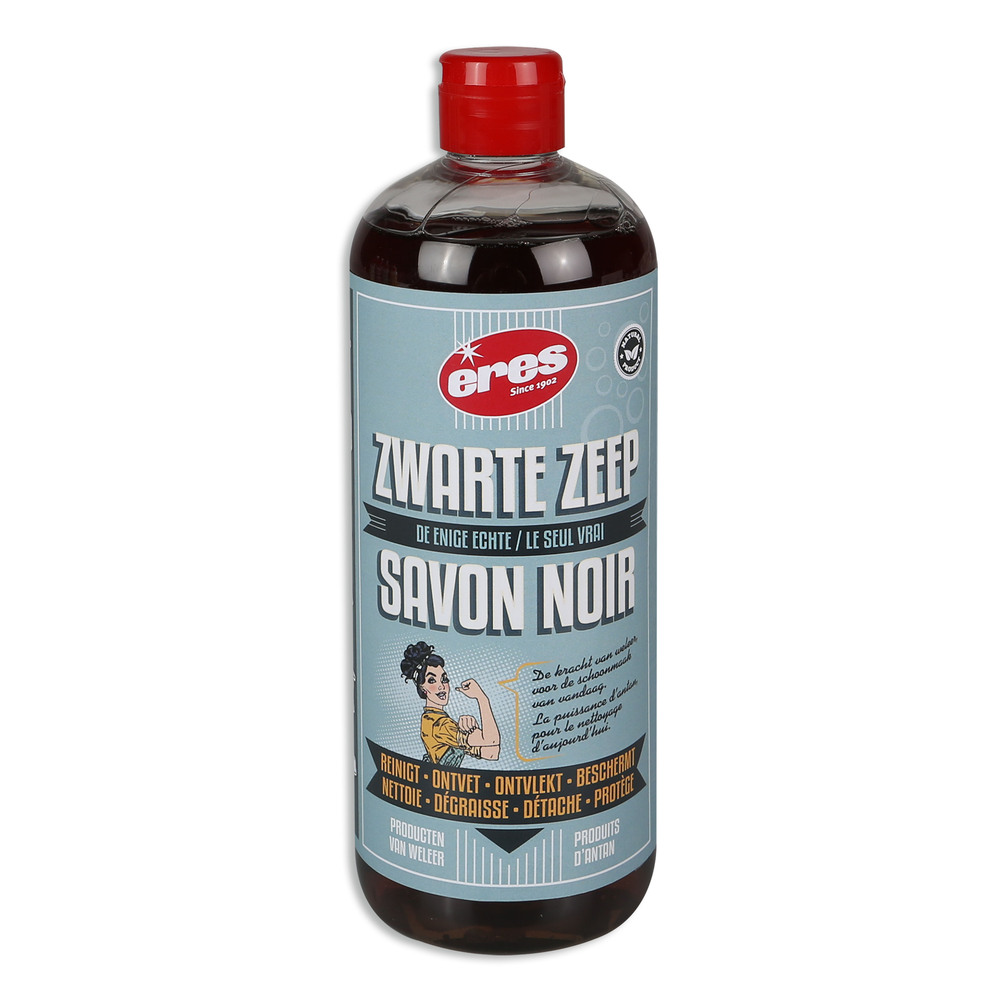 Savon Noir Liquide en flacon de 750 ml pour le nettoyage et l'entretien des sols et surfaces