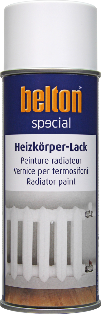 Peinture aérosol blanche SPECIAL Radiateur 80° de 400 ml pour haute température