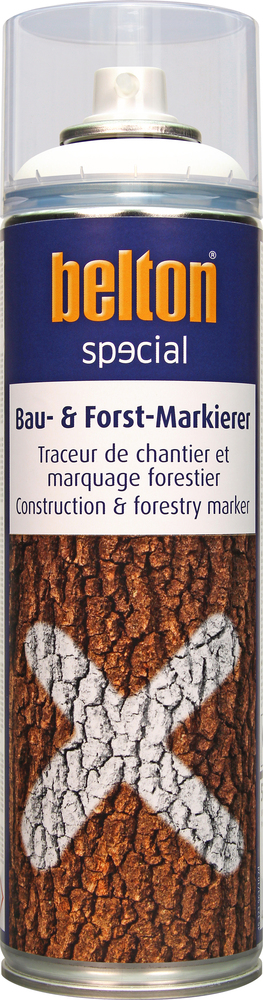 Aérosol de marquage fluorescent Traceur de Chantier et Marquage Forestier SPECIAL 500 ml avec buse de précision