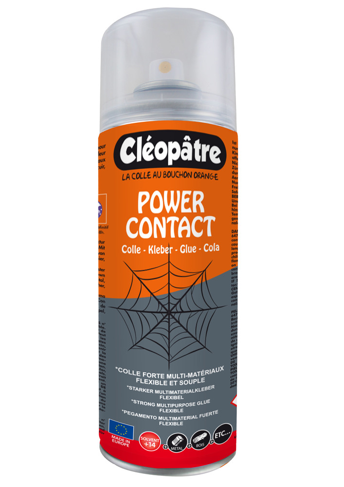 Colle Spray Power Contact 250 ml pour assemblage et fixation