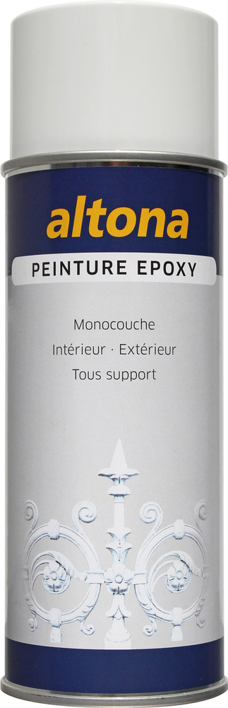 Peinture époxy en aérosol 400 ml haute résistance pour surfaces intérieures et extérieures