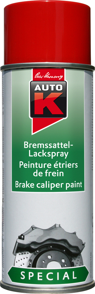 Aérosol de peinture rouge 400 ml pour étriers de freins finition brillante et résistante à la chaleur