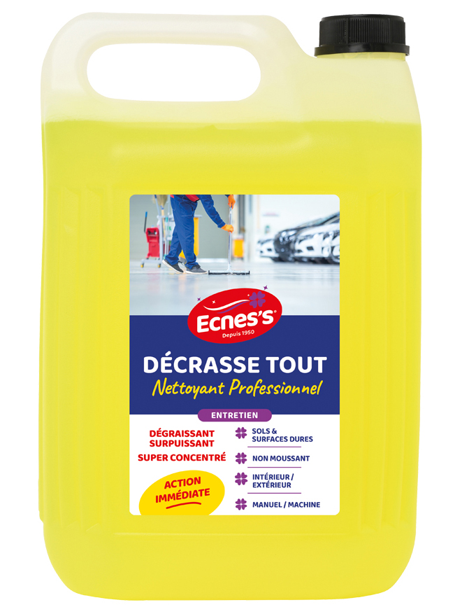 Nettoyant dégraissant cuisine ultra-puissant Décrasse Tout en bidon de 5 litres