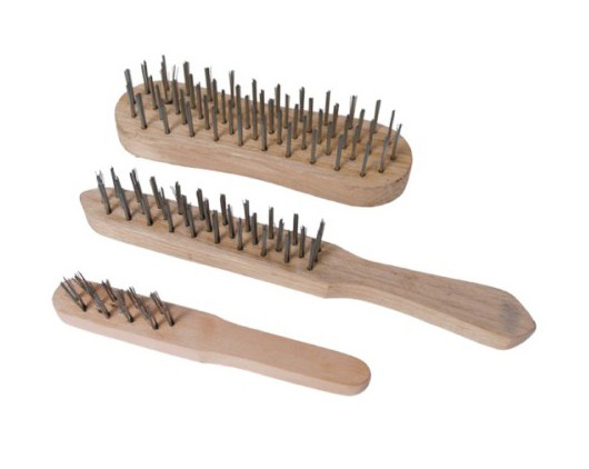 Lot de 3 Brosses Métalliques de bricolage, idéales pour le décapage, nettoyage et polissage de surfaces.