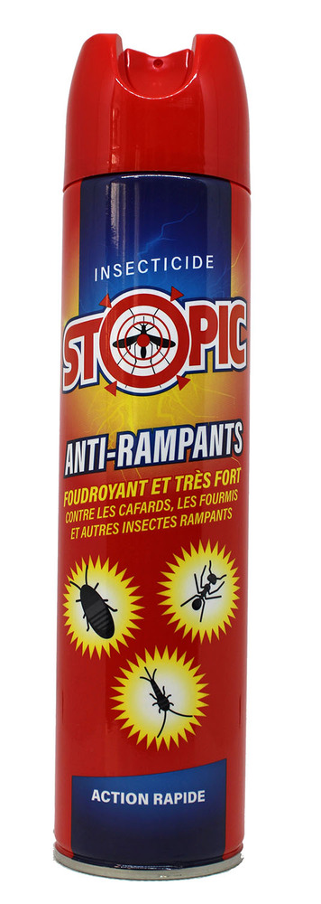 Aérosol insecticide Anti-Rampants 400 ml TP18 pour éliminer fourmis, cafards et autres insectes rampants.