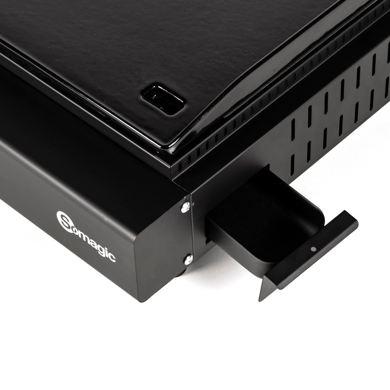 Plancha électrique Oliana Plaque en Fonte Emaillé 43 x 37 cm