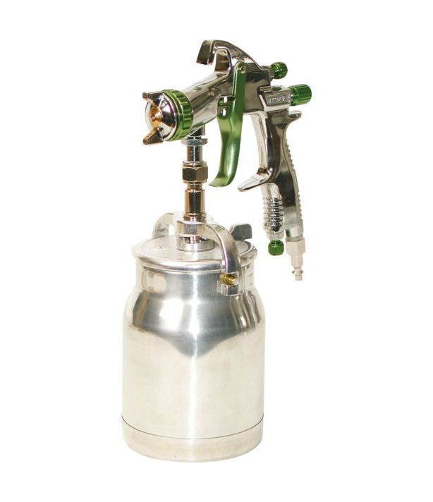 Coffret pistolet peinture basse pression XPBP avec godet inférieur et accessoires inclus
