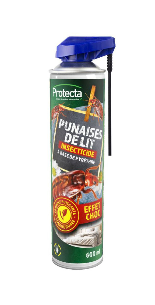 Aérosol Punaises de Lit 500 ml TP18, insecticide anti-rampants