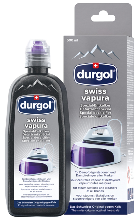 Nettoyant détartrant anti-calcaire Swiss Vapura 500 ml pour centrale vapeur