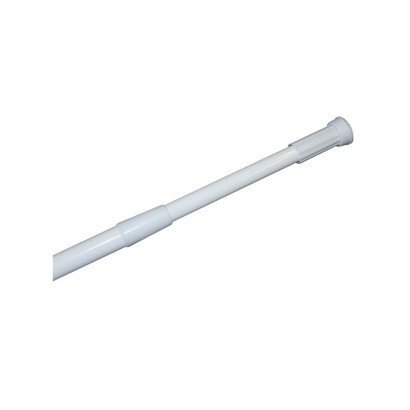 Barre de Douche Acier Inoxydable 70-120 cm Blanc