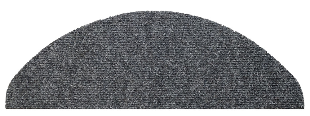 Tapis d'escalier Paris Grey gris 25 cm x 65 cm antidérapant et résistant à l'usure