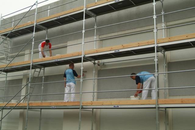 Échafaudage F3000 Façade 68m² Longueur 9m Hauteur de Travail 8m