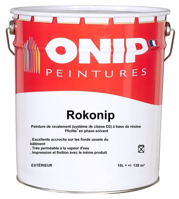 Pot de peinture façade Rokonip hydrofuge à film mince D2