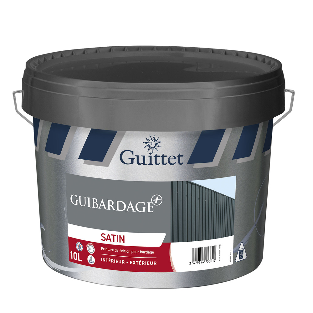 Peinture de finition Guibardage+ 10L pour la protection anti-corrosion des métaux