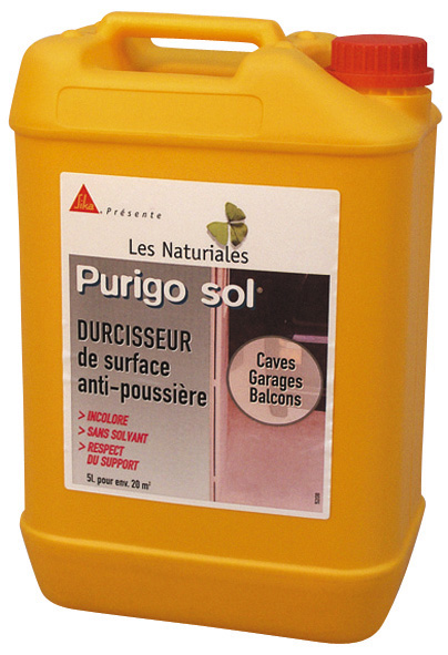 Bidon de peinture Purigo Sol pour marquage et revêtement de sols, haute résistance au trafic.