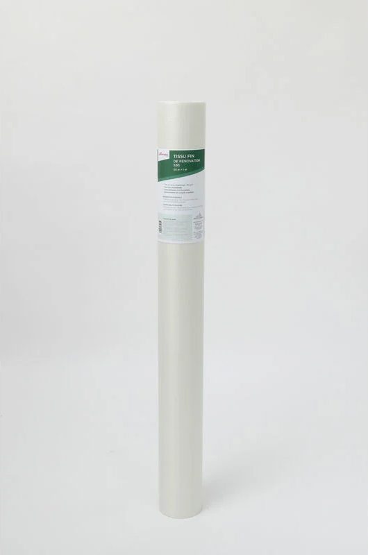 Rouleau de tissu fin de rénovation S95 en fibre de verre 100 cm x 50 m pour lissage et préparation murale