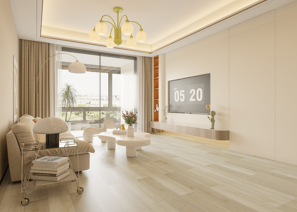 Lame Sol LVT Clipsable Avec Sous-Couche La Légende Texas