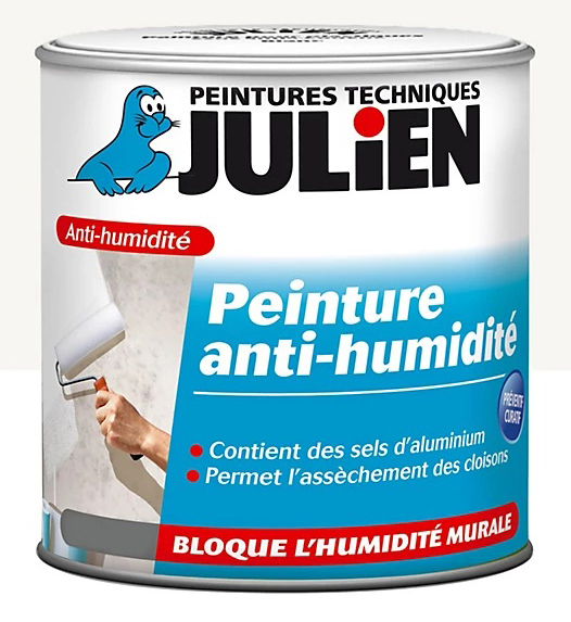 Peinture Anti-Humidité Hydropro blanche 2.5L pour murs et plafonds