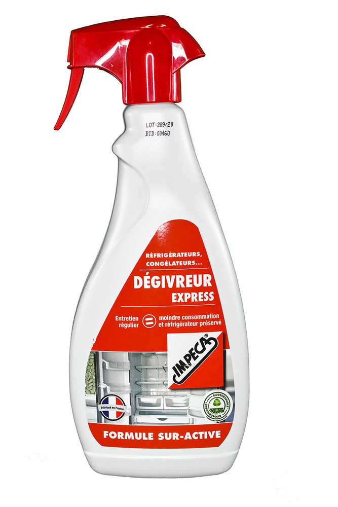 Dégivreur Express 750 ml pour réfrigérateur et congélateur, action rapide