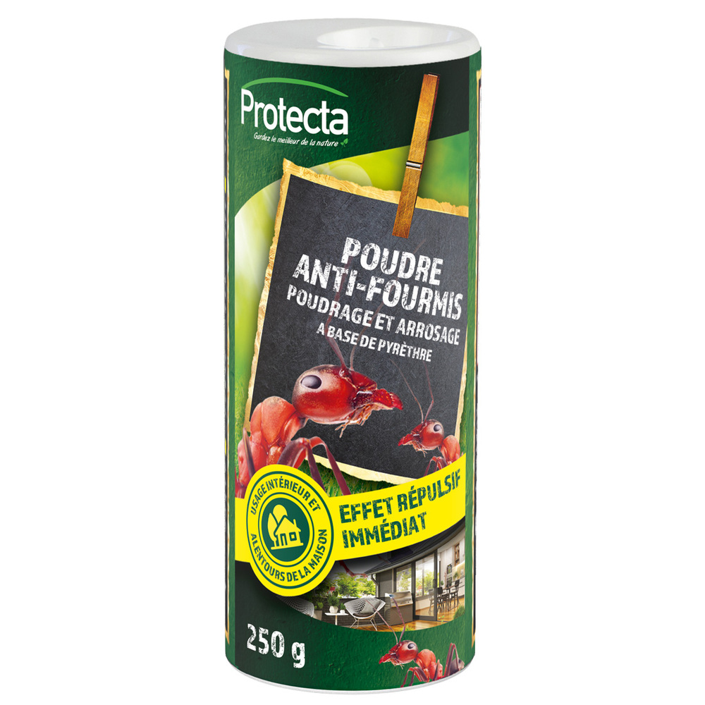 Poudre Anti-Fourmis 250g insecticide anti-rampant en flacon doseur
