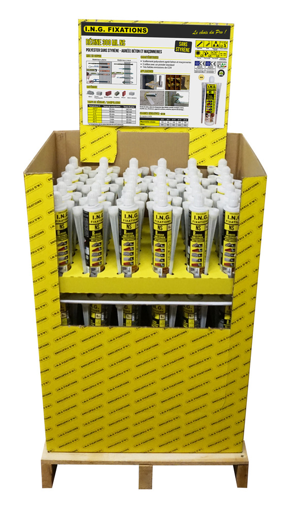 Résine de Scellement NS Box de 90 Cartouches 300 ml