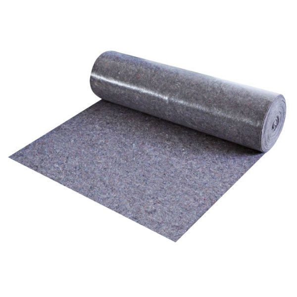 Couverture feutre absorbante plastifiée ECO 10 m x 1 m pour protéger les sols lors de travaux de peinture.