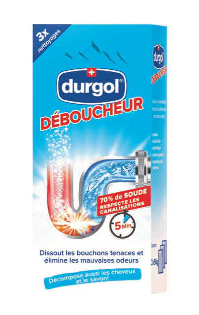 Déboucheur canalisations Durgol 3 sachets 50g