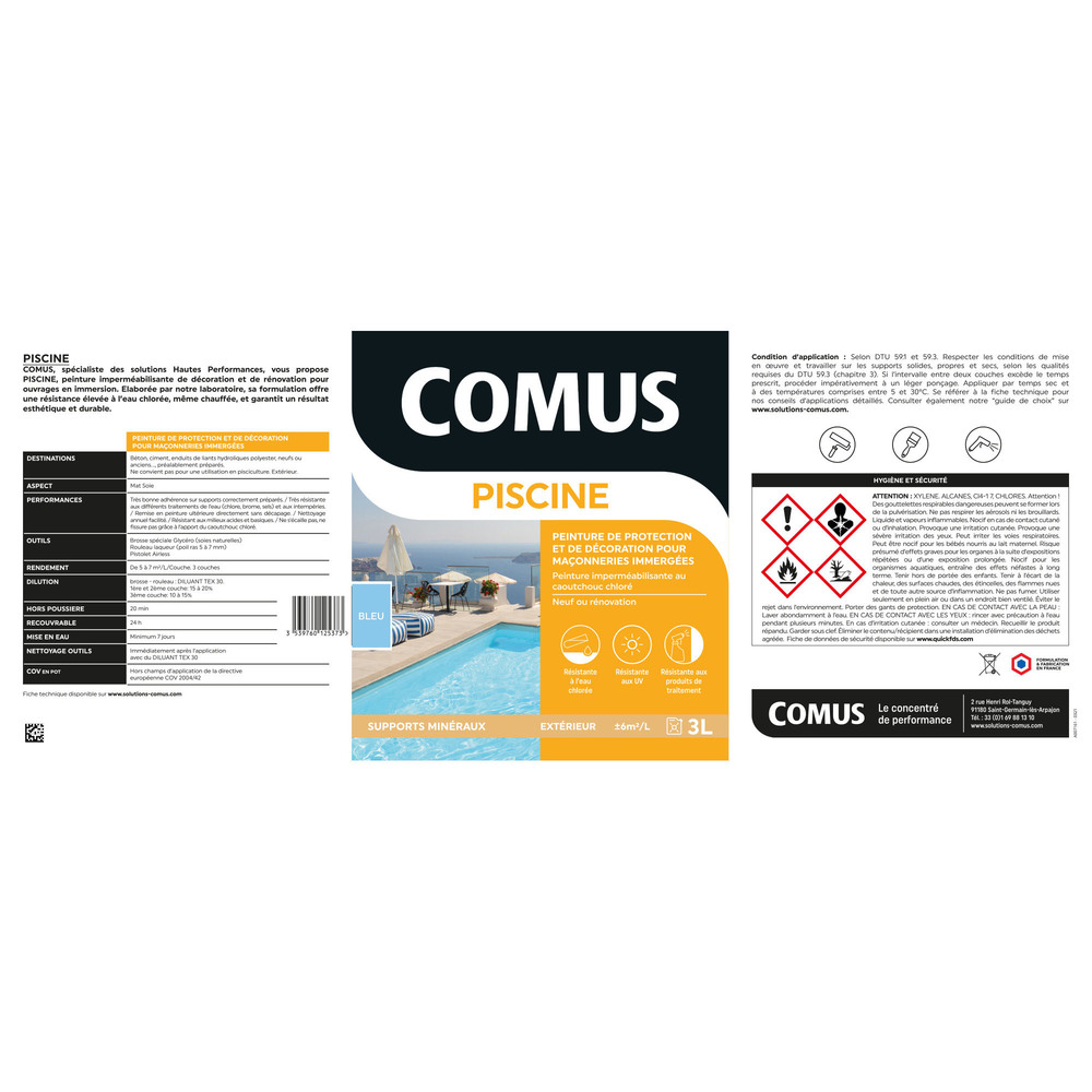 Comus Piscine GMC 3L