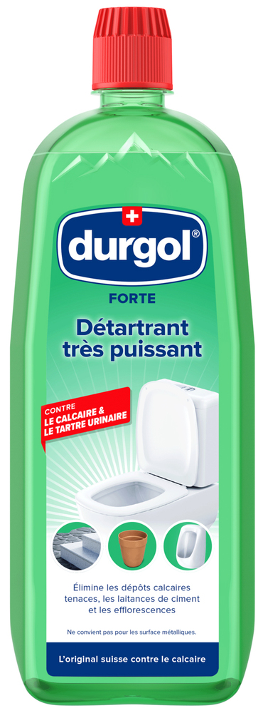 Bouteille de 1L de Durgol Forte un détartrant instantané puissant pour les WC et sanitaires