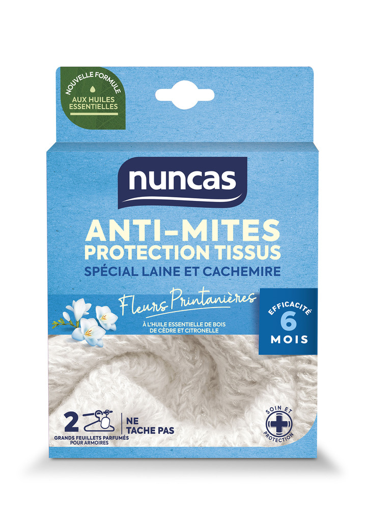 Anti-Mites Armoires Protection Tissus 2 Grands Feuillets