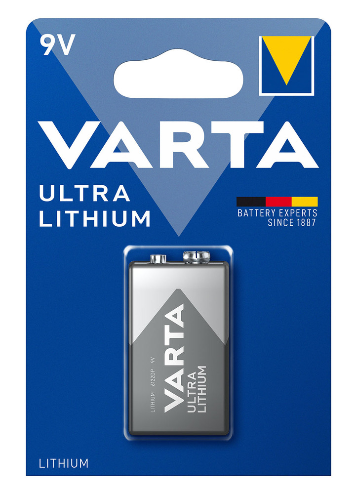 Pile Ultra Lithium 9V longue durée