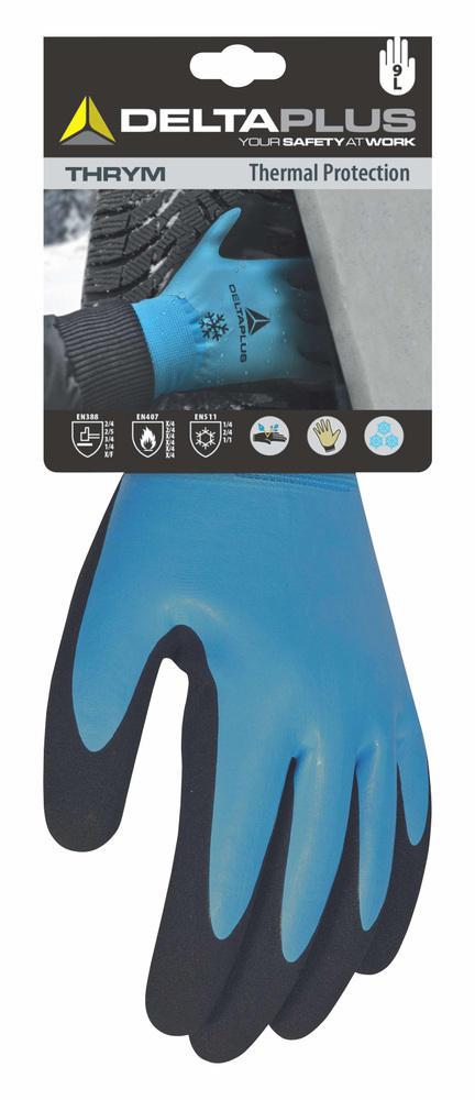 Gant de bricolage multinorme bleu résistant