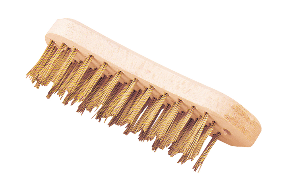 Brosse violon à fil rond laitonné de 20.5 cm pour le bricolage et le nettoyage précis