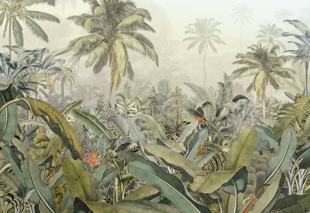 Papier peint panoramique Amazonia 368x248 cm motif jungle luxuriante
