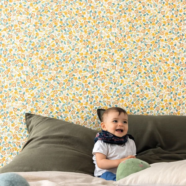 104100231 - Papier Peint Vinyle sur Intissé Liberty Multicolore