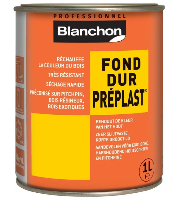 Fond Dur Préplast 1L pour bois, sous-couche pour vitrification