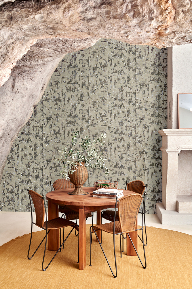 Album de collection de papiers peints All Naturals, présentant des échantillons aux motifs et textures naturelles variés.