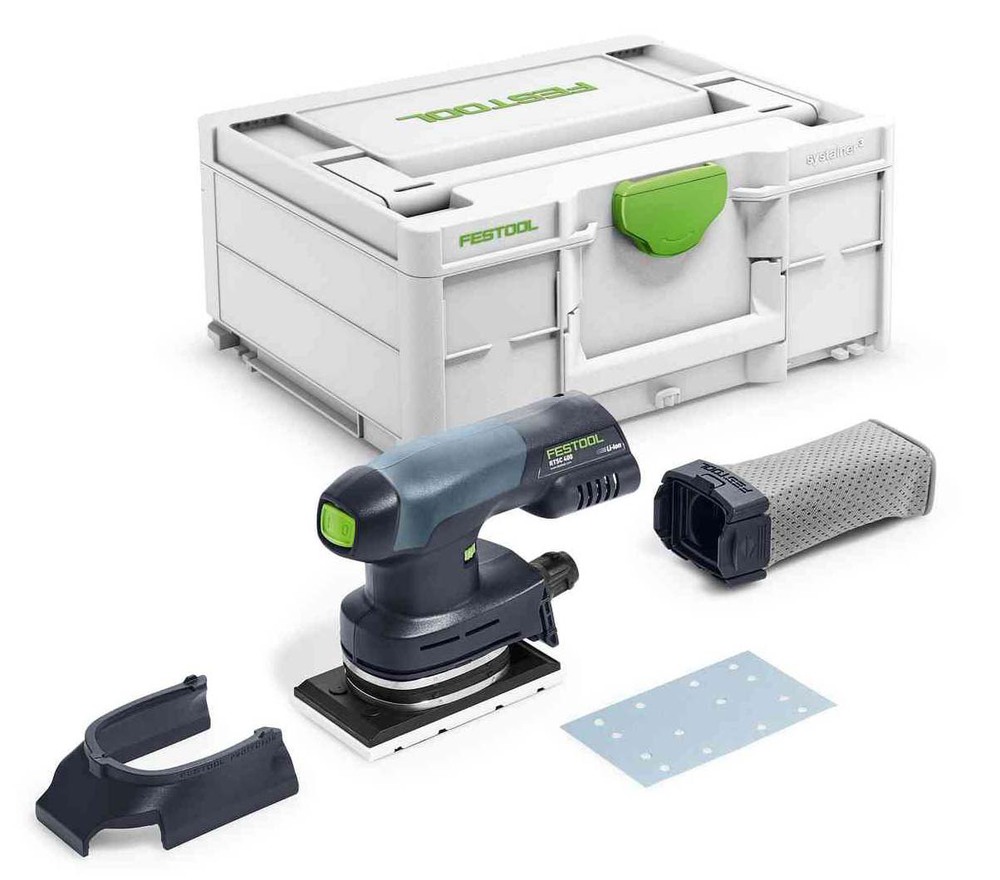 Ponceuse orbitale rectangulaire sans fil RTSC 400 18V professionnelle pour ponçage de précision